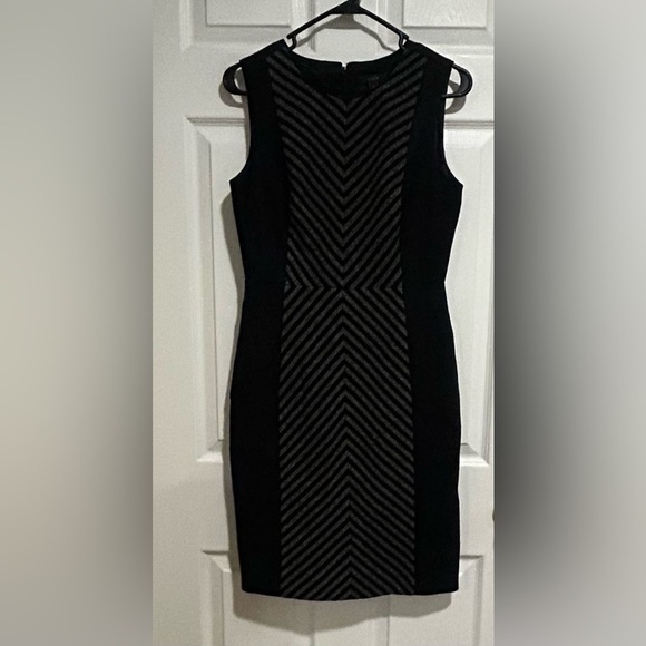 J. Crew Women’s Black and Gray Wool Mini Dress Size 2